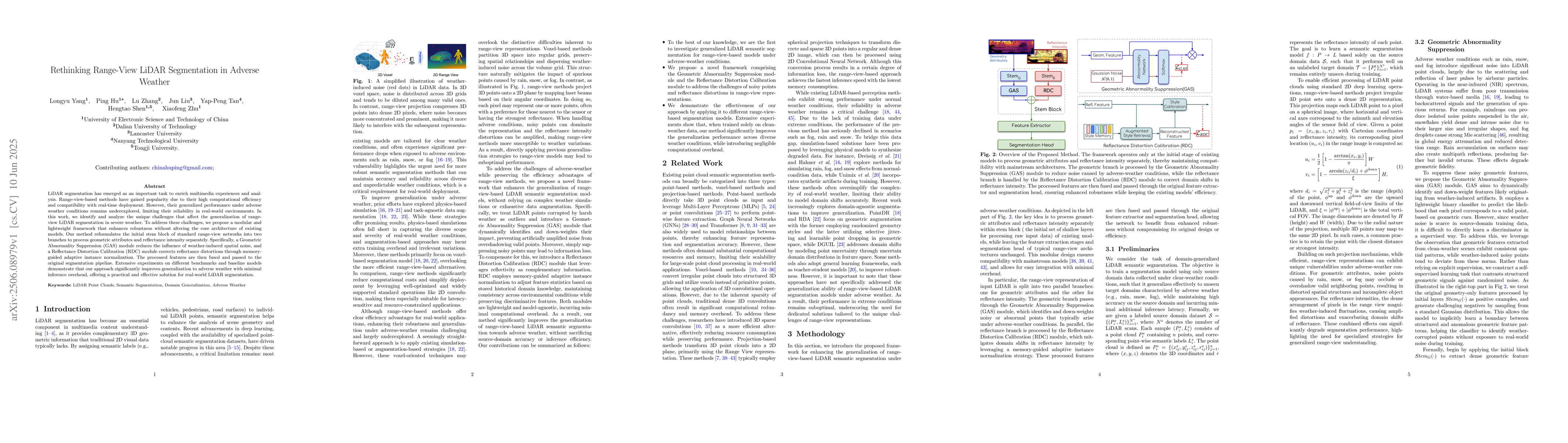 Thumbnail for Rethinking Range-View LiDAR Segmentation in Adverse Weather