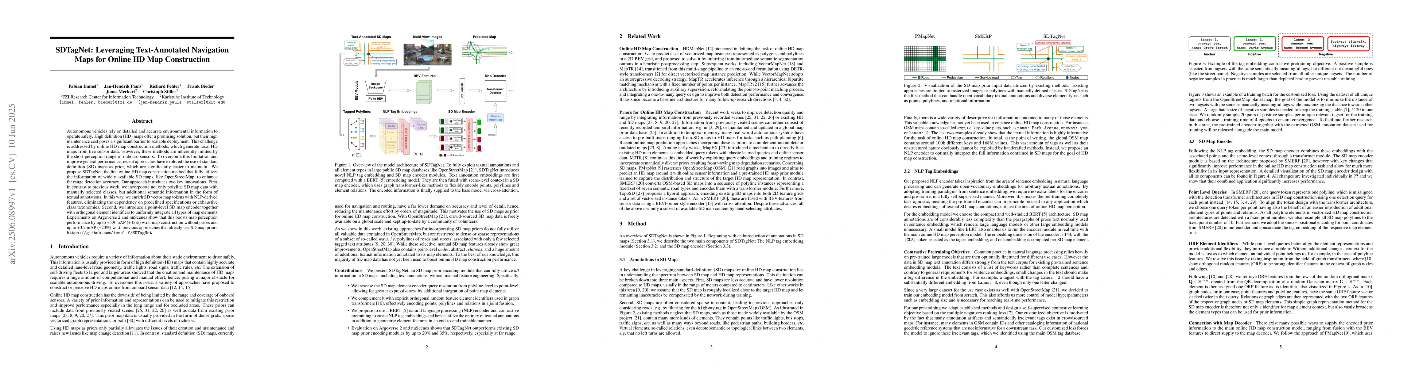 Thumbnail for SDTagNet: Leveraging Text-Annotated Navigation Maps for Online HD Map
  Construction