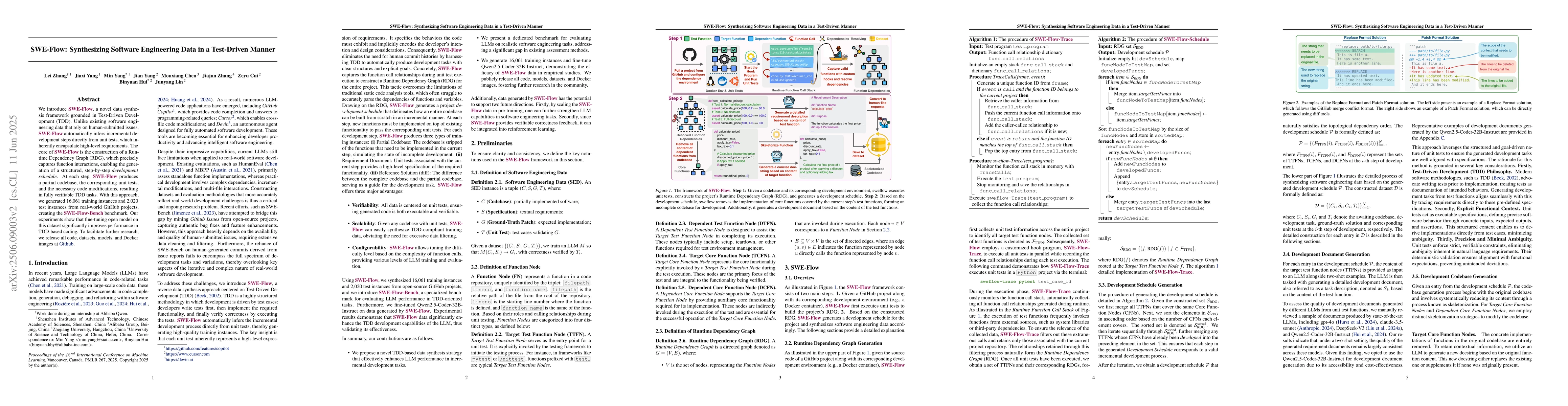 Thumbnail for SWE-Flow: Synthesizing Software Engineering Data in a Test-Driven Manner