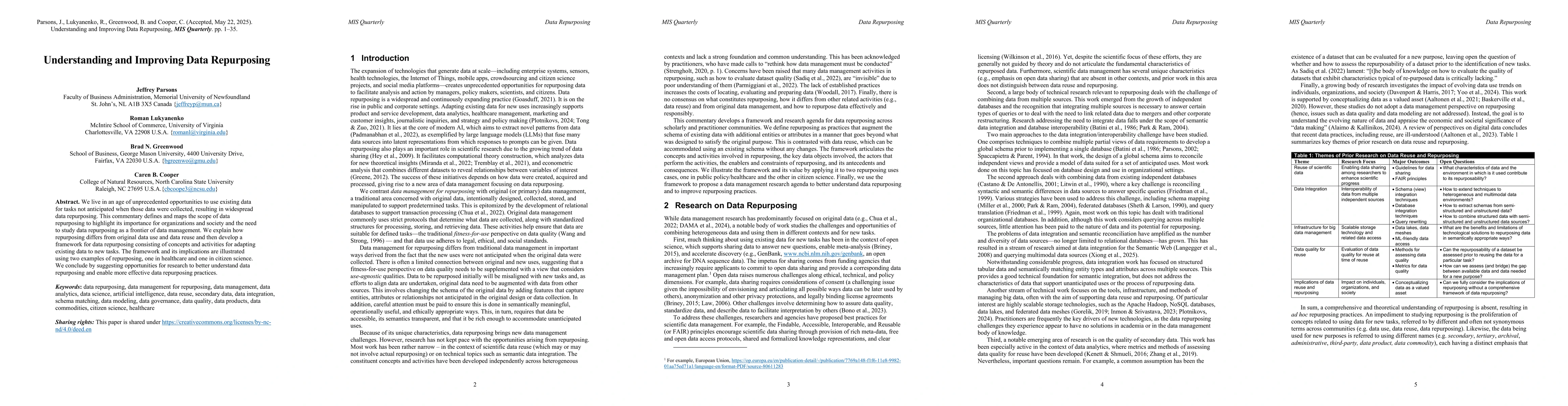 Thumbnail for Understanding and Improving Data Repurposing