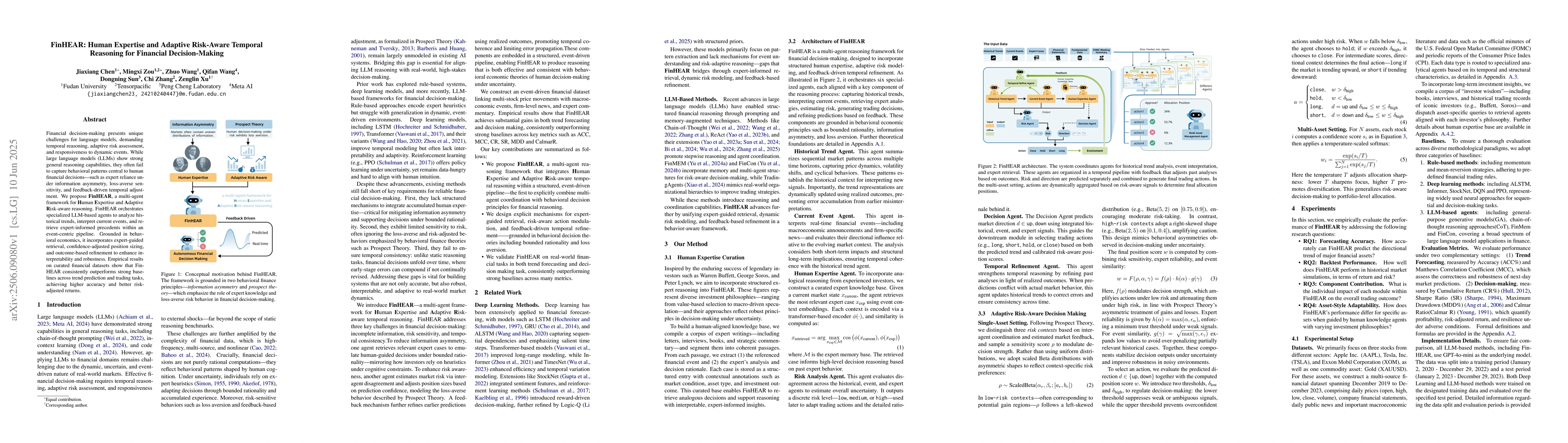 Thumbnail for FinHEAR: Human Expertise and Adaptive Risk-Aware Temporal Reasoning for
  Financial Decision-Making