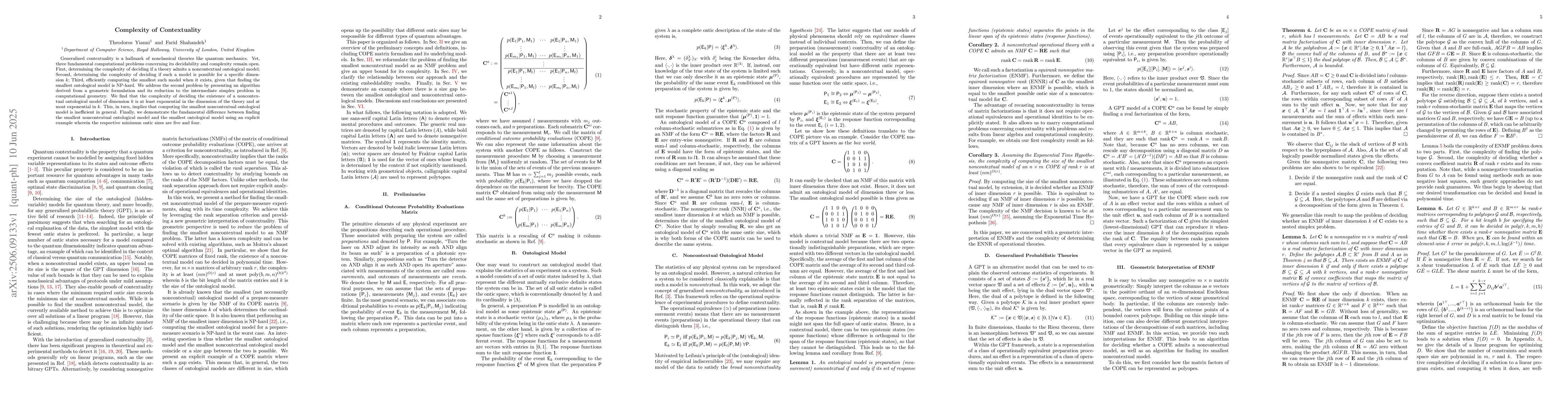 Thumbnail for Complexity of Contextuality