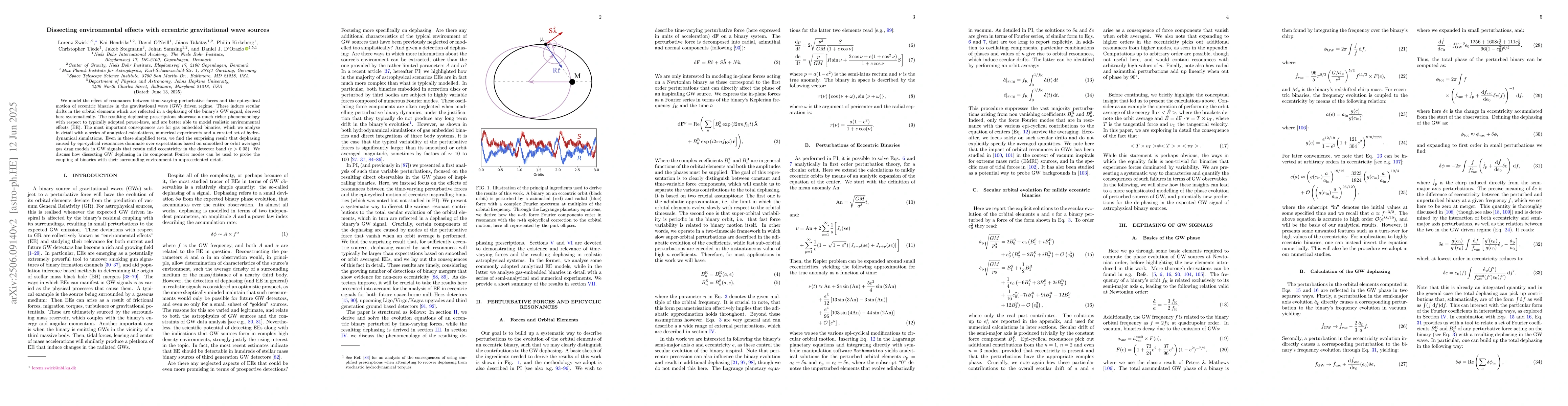 Thumbnail for Dissecting environmental effects with eccentric gravitational wave
  sources