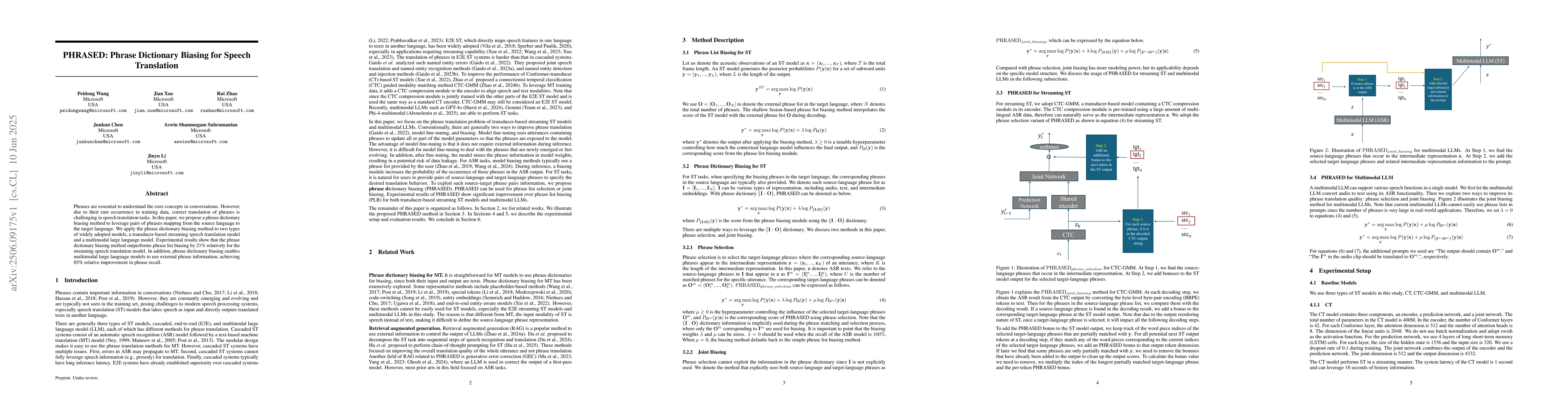 Thumbnail for PHRASED: Phrase Dictionary Biasing for Speech Translation