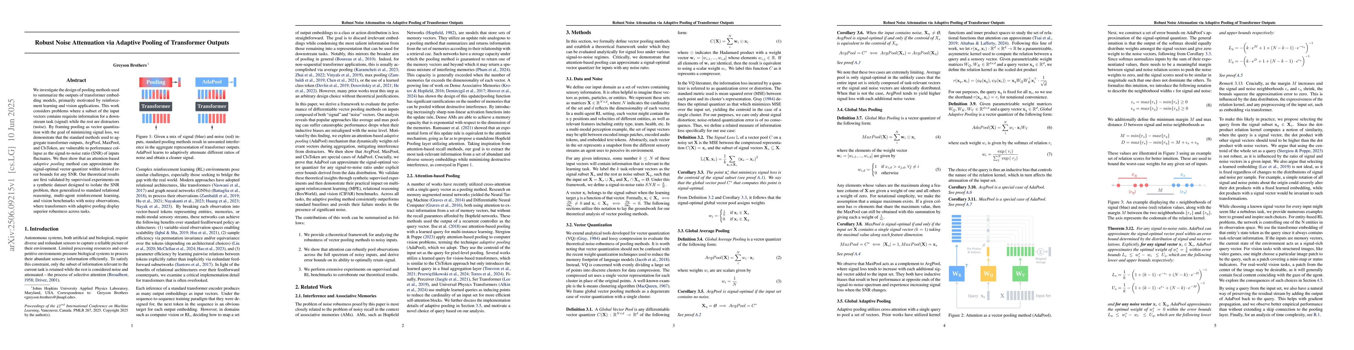 Thumbnail for Robust Noise Attenuation via Adaptive Pooling of Transformer Outputs