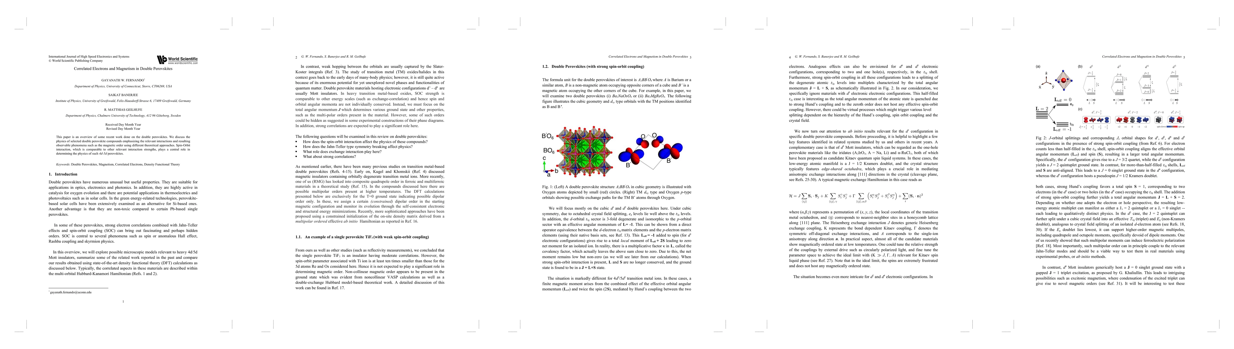 Thumbnail for Correlated Electrons and Magnetism in Double Perovskites