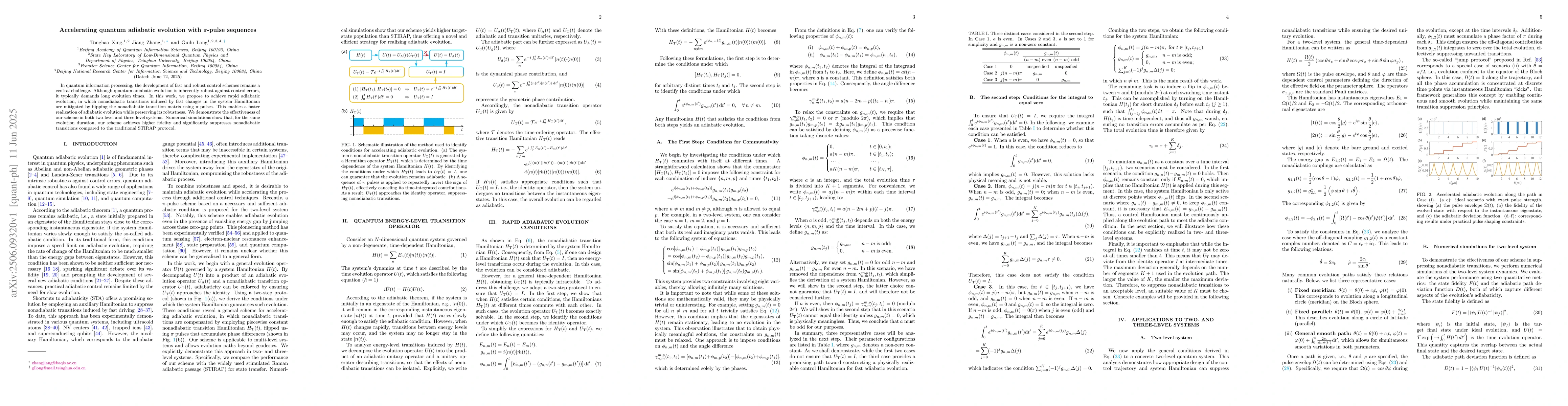Thumbnail for Accelerating quantum adiabatic evolution with $π$-pulse sequences