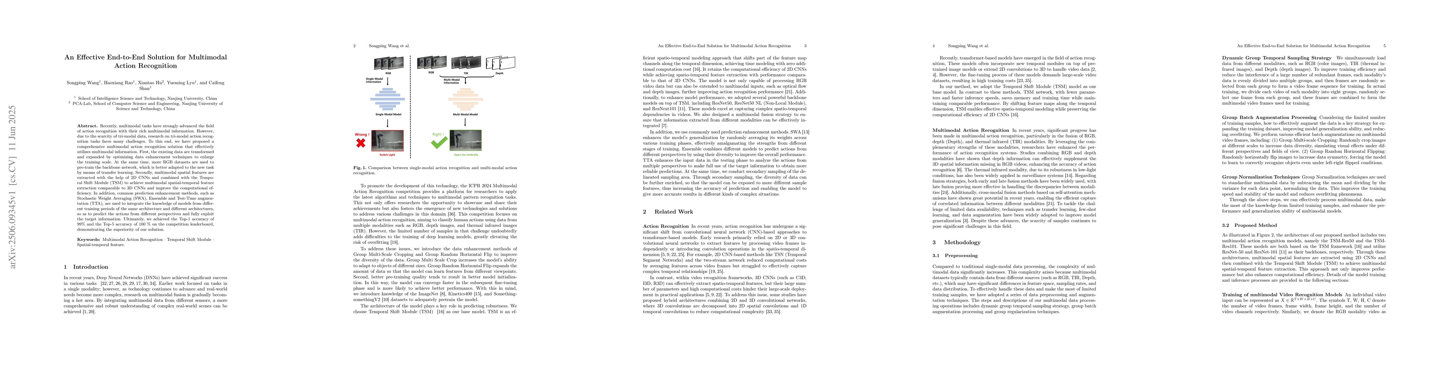 Thumbnail for An Effective End-to-End Solution for Multimodal Action Recognition