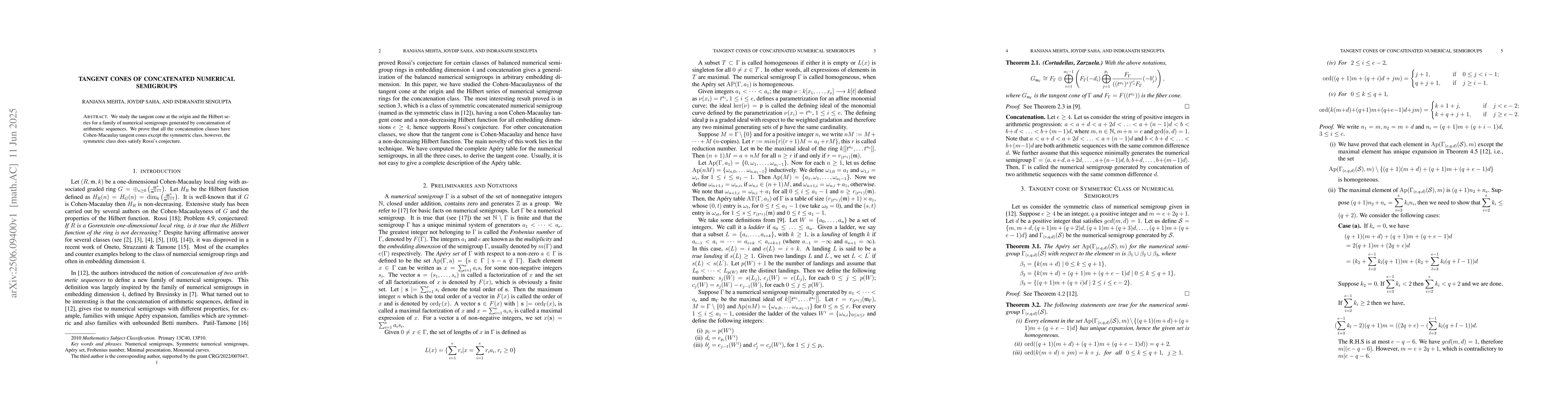 Thumbnail for Tangent Cones of Concatenated Numerical Semigroups