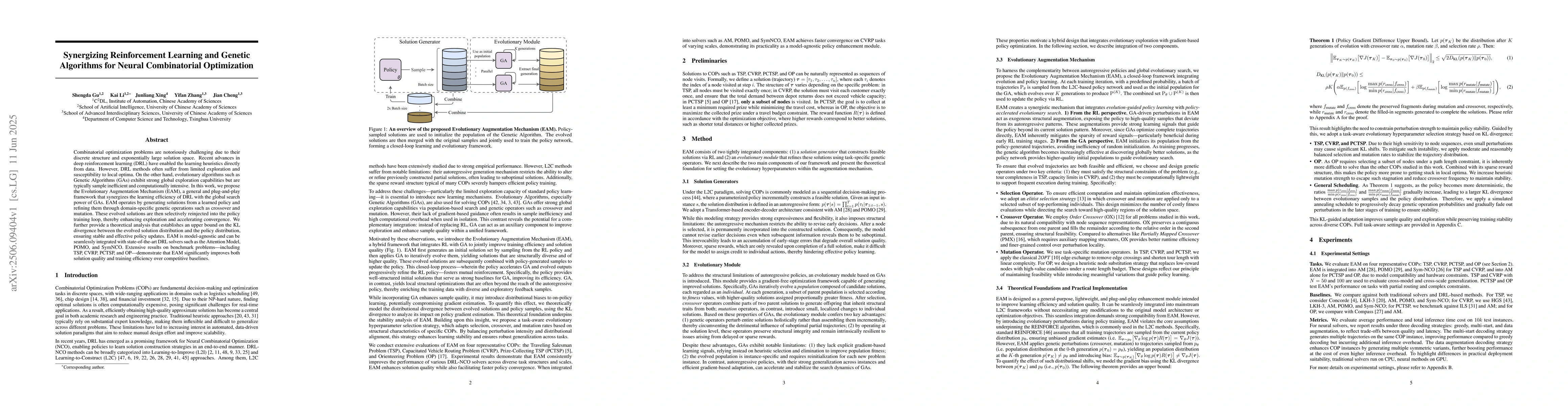 Thumbnail for Synergizing Reinforcement Learning and Genetic Algorithms for Neural
  Combinatorial Optimization