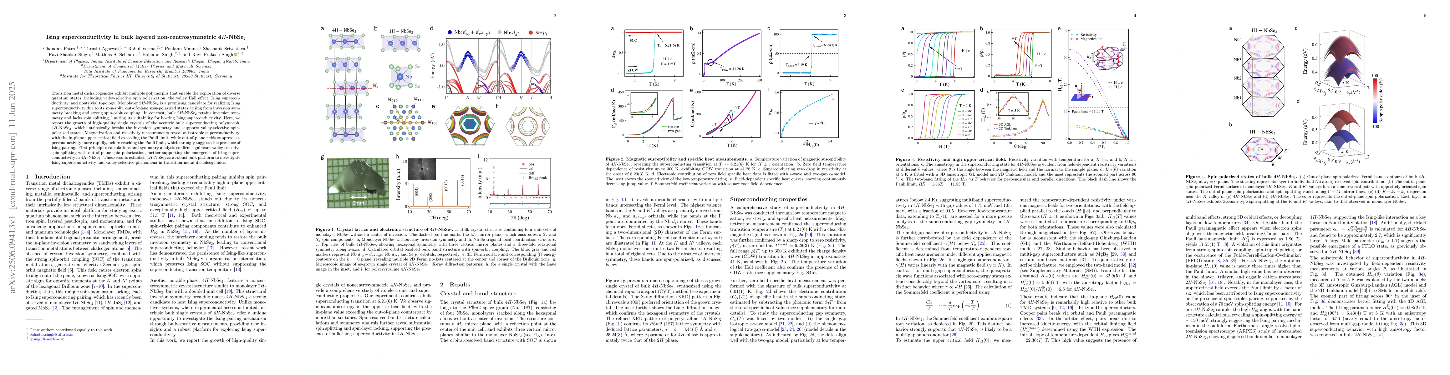 Thumbnail for Ising superconductivity in bulk layered non-centrosymmetric 4H-NbSe2