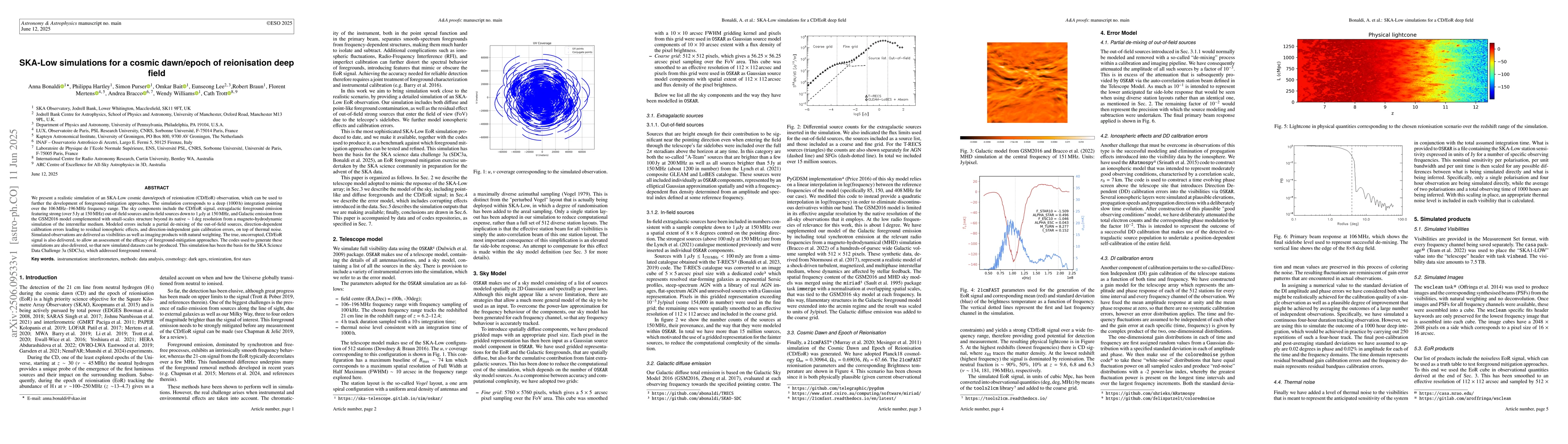 Thumbnail for SKA-Low simulations for a cosmic dawn/epoch of reionisation deep field