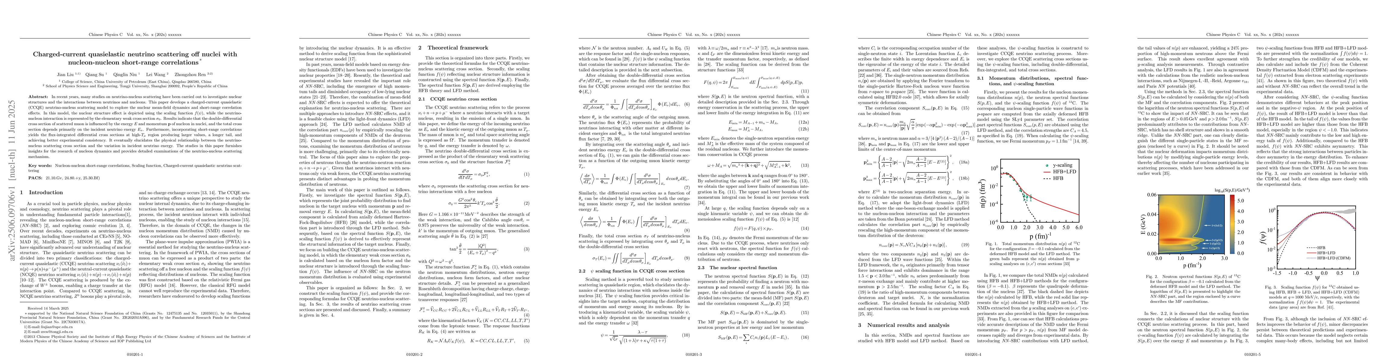 Thumbnail for Charged-current quasielastic neutrino scattering off nuclei with
  nucleon-nucleon short-range correlations