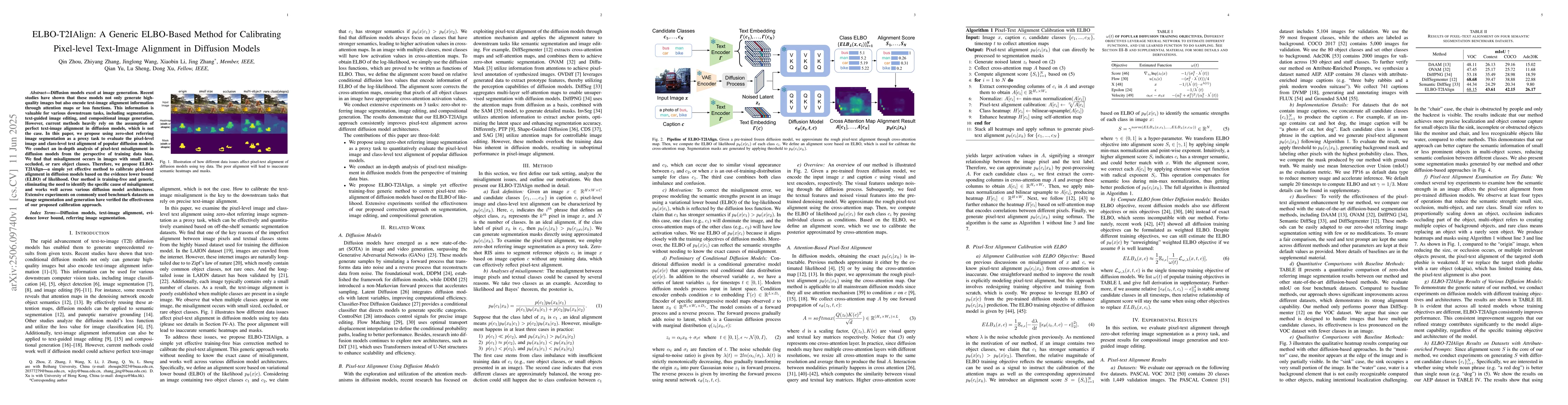 Thumbnail for ELBO-T2IAlign: A Generic ELBO-Based Method for Calibrating Pixel-level
  Text-Image Alignment in Diffusion Models