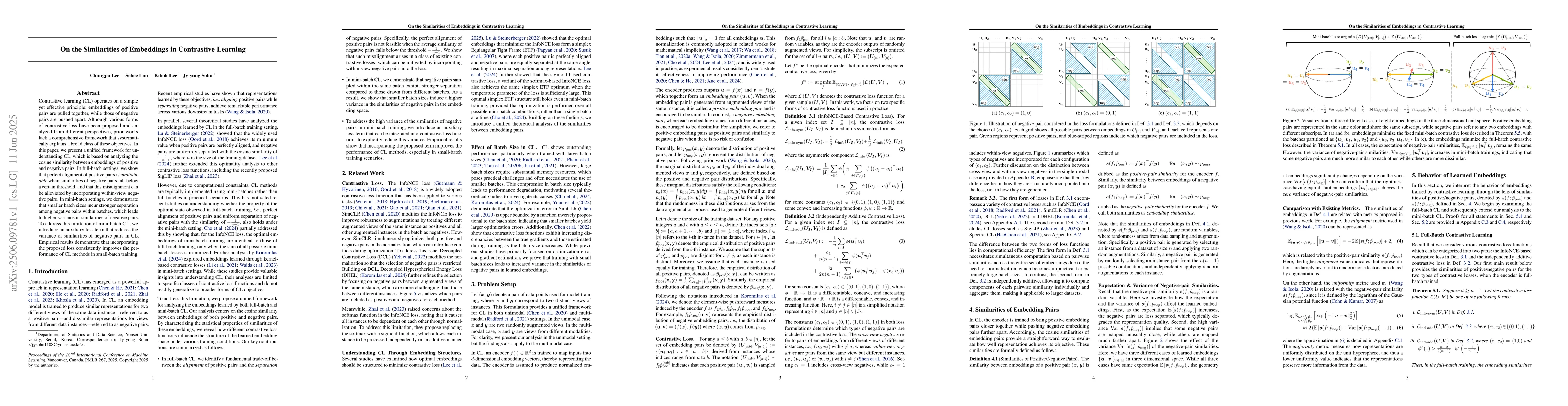Thumbnail for On the Similarities of Embeddings in Contrastive Learning