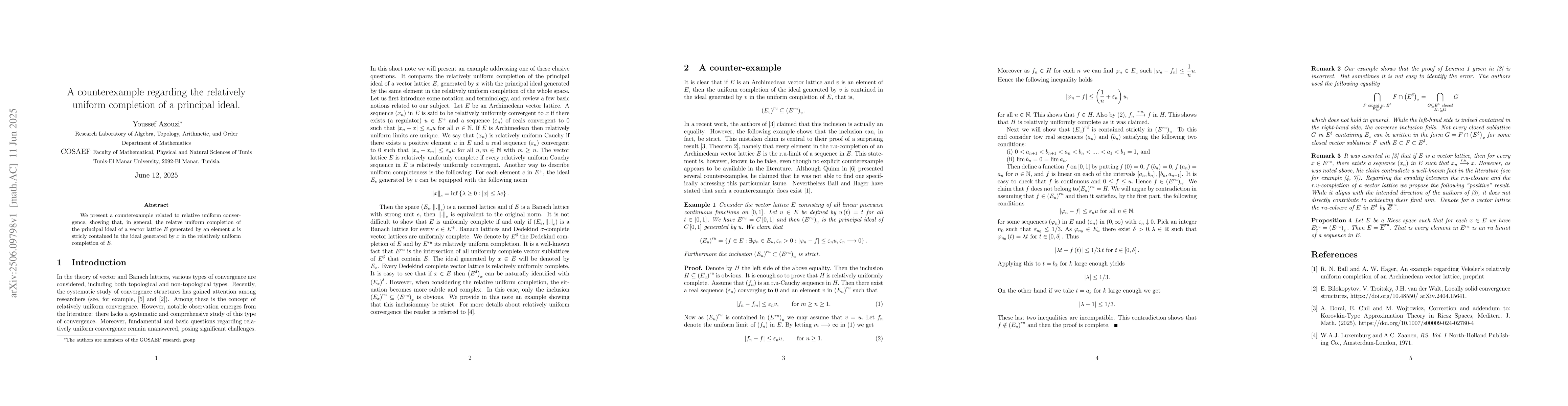 Thumbnail for A counterexample regarding the relatively uniform completion of a
  principal ideal