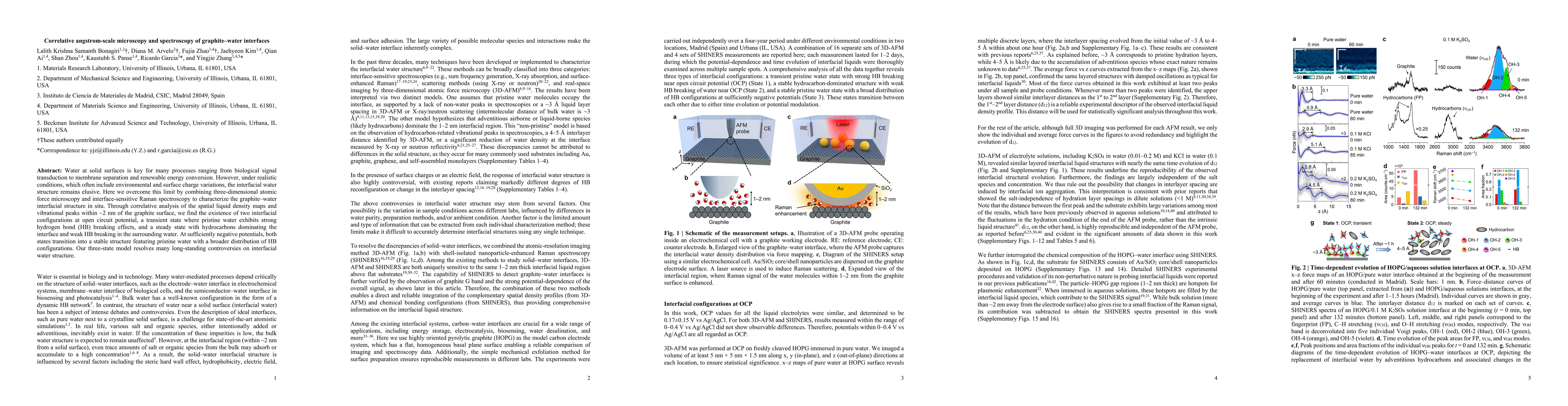 Thumbnail for Correlative angstrom-scale microscopy and spectroscopy of graphite-water
  interfaces