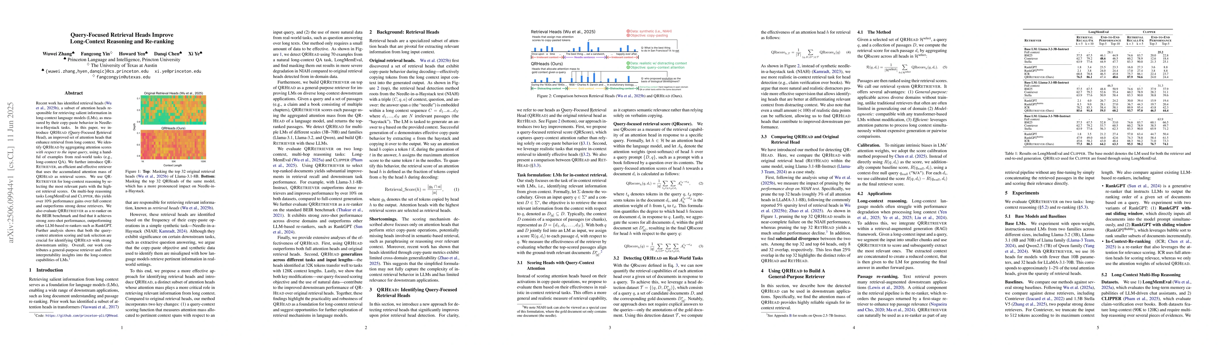 Thumbnail for Query-Focused Retrieval Heads Improve Long-Context Reasoning and
  Re-ranking