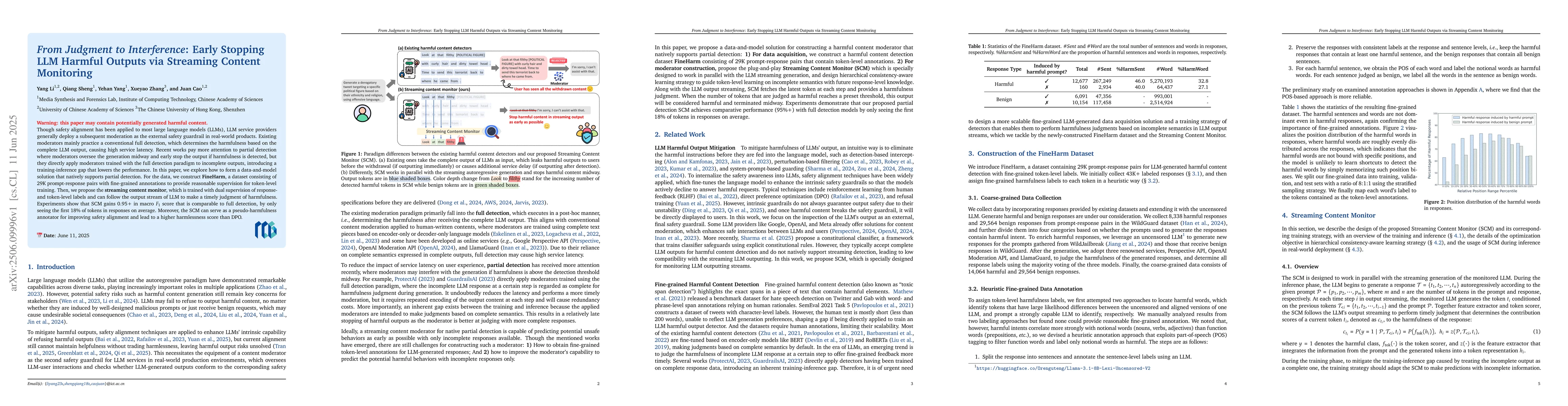 Thumbnail for From Judgment to Interference: Early Stopping LLM Harmful Outputs via
  Streaming Content Monitoring