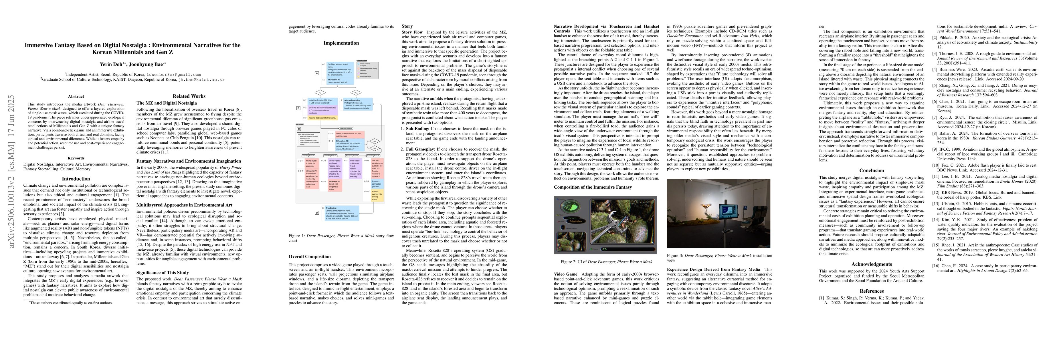 Thumbnail for Immersive Fantasy Based on Digital Nostalgia: Environmental Narratives
  for the Korean Millennials and Gen Z