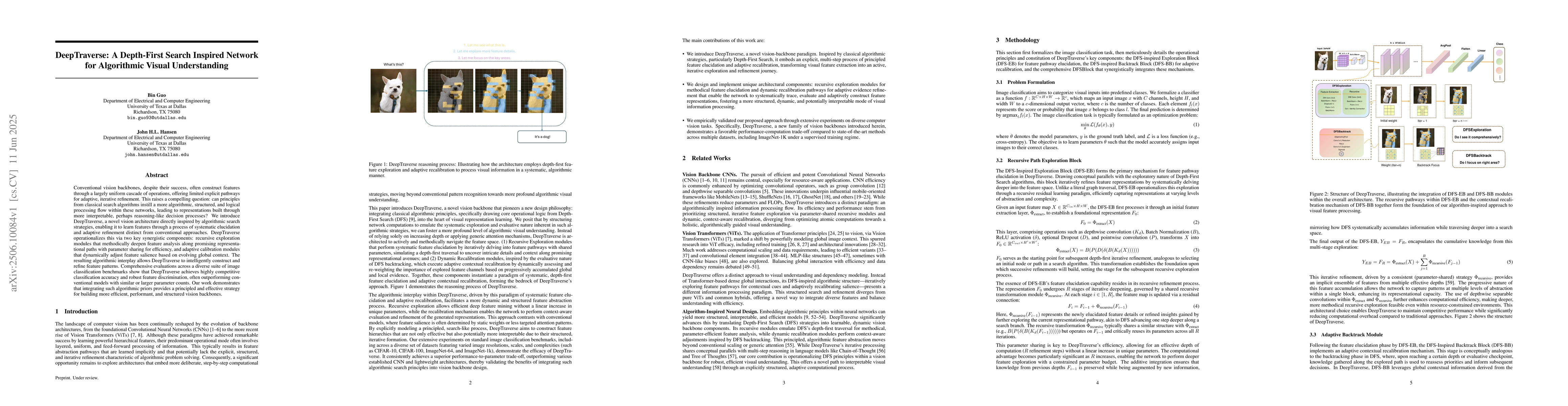 Thumbnail for DeepTraverse: A Depth-First Search Inspired Network for Algorithmic
  Visual Understanding