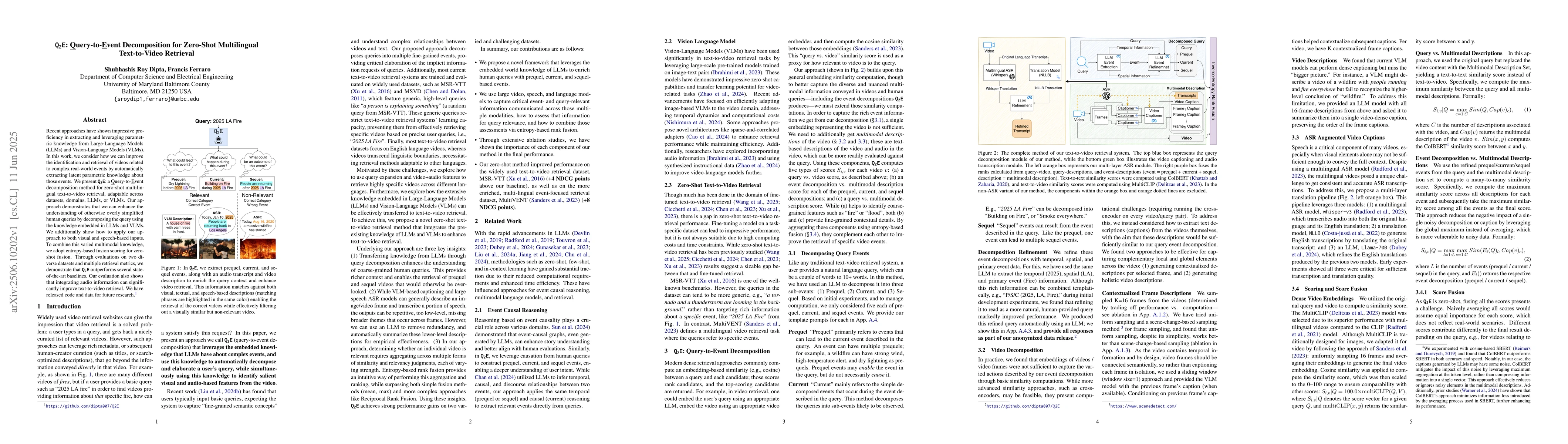 Thumbnail for Q2E: Query-to-Event Decomposition for Zero-Shot Multilingual
  Text-to-Video Retrieval