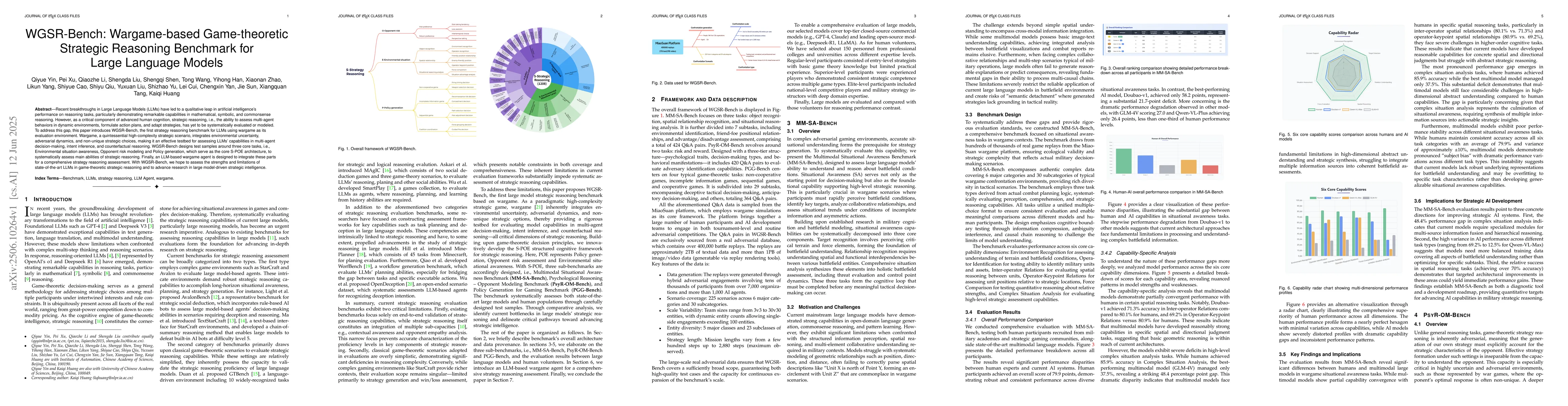 Thumbnail for WGSR-Bench: Wargame-based Game-theoretic Strategic Reasoning Benchmark
  for Large Language Models
