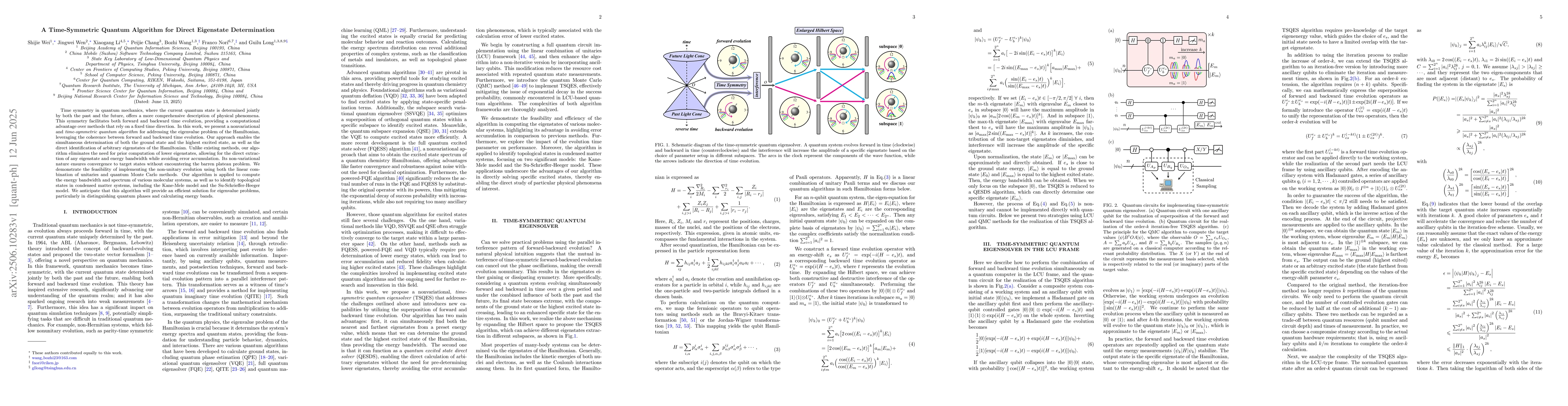 Thumbnail for A Time-Symmetric Quantum Algorithm for Direct Eigenstate Determination