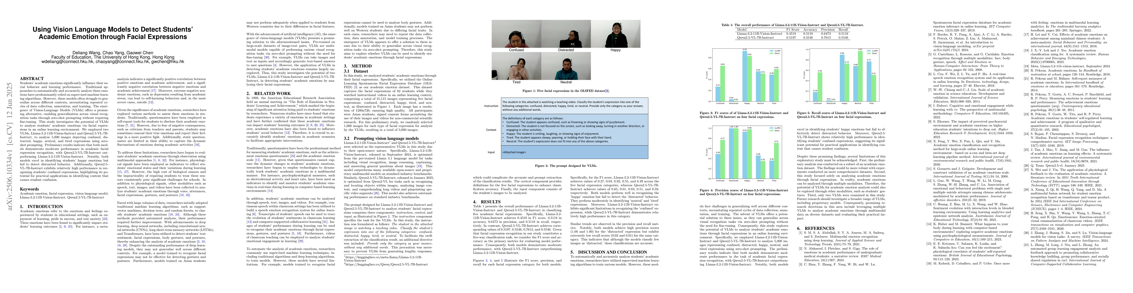 Thumbnail for Using Vision Language Models to Detect Students' Academic Emotion
  through Facial Expressions