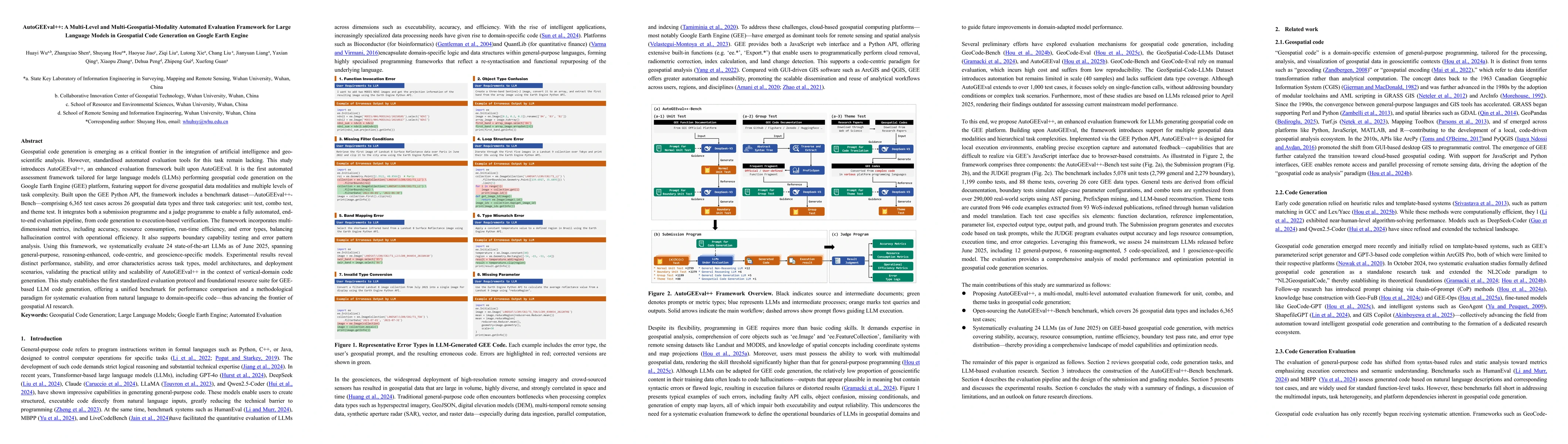 Thumbnail for AutoGEEval++: A Multi-Level and Multi-Geospatial-Modality Automated
  Evaluation Framework for Large Language Models in Geospatial Code Generation
  on Google Earth Engine