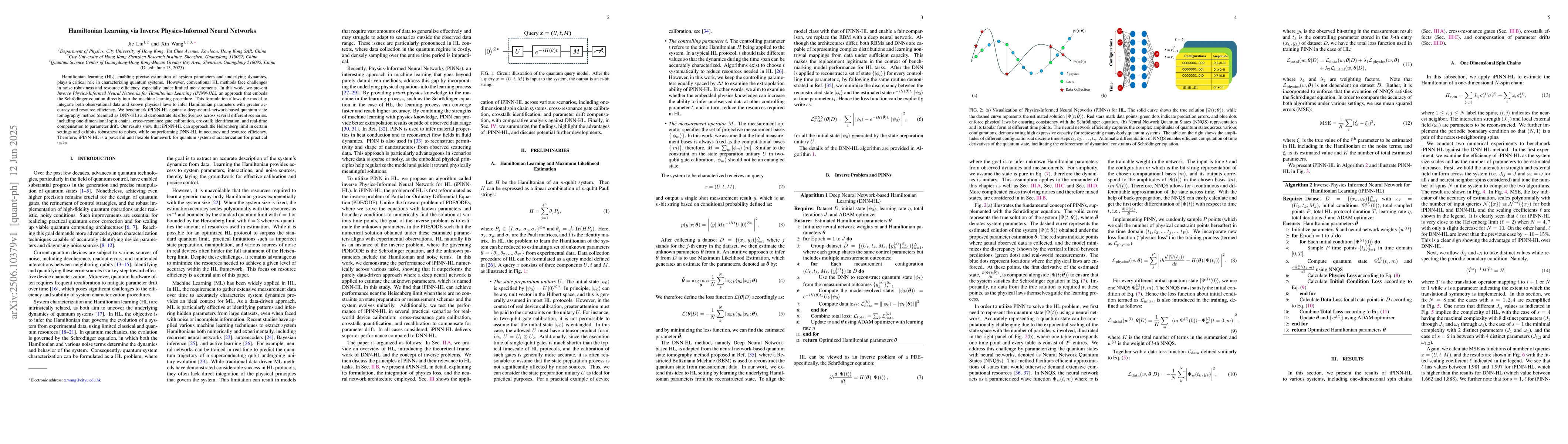 Thumbnail for Hamiltonian Learning via Inverse Physics-Informed Neural Networks
