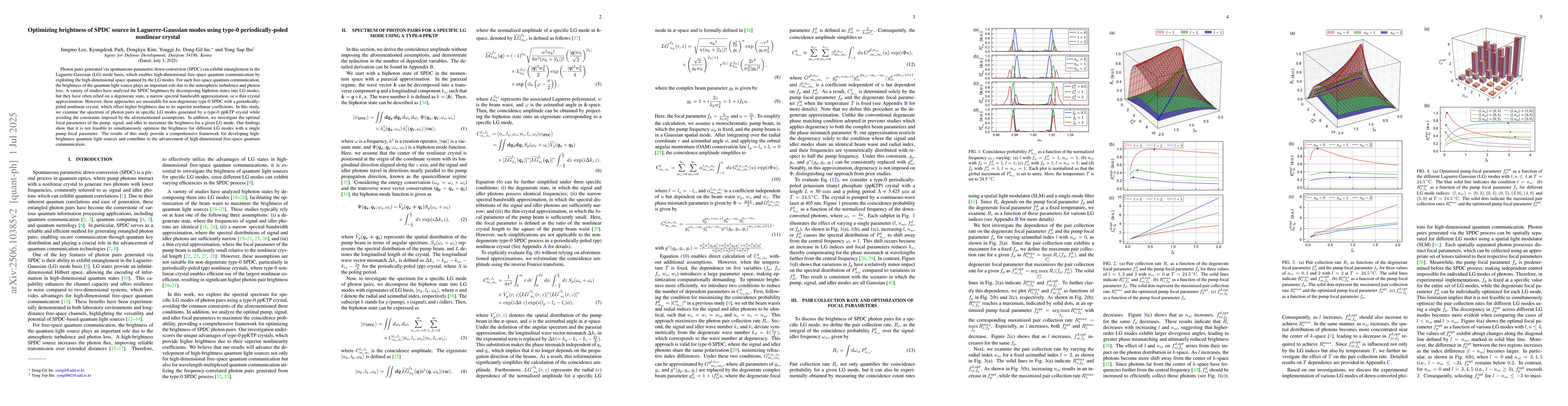 Thumbnail for Optimizing brightness of SPDC source in Laguerre-Gaussian modes using
  type-0 periodically-poled nonlinear crystal