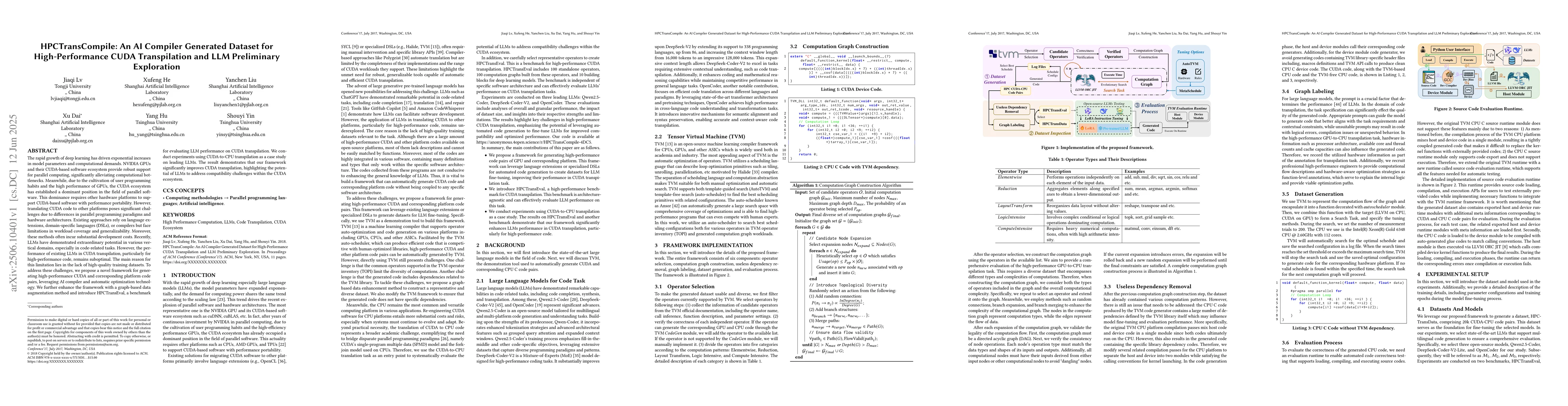 Thumbnail for HPCTransCompile: An AI Compiler Generated Dataset for High-Performance
  CUDA Transpilation and LLM Preliminary Exploration