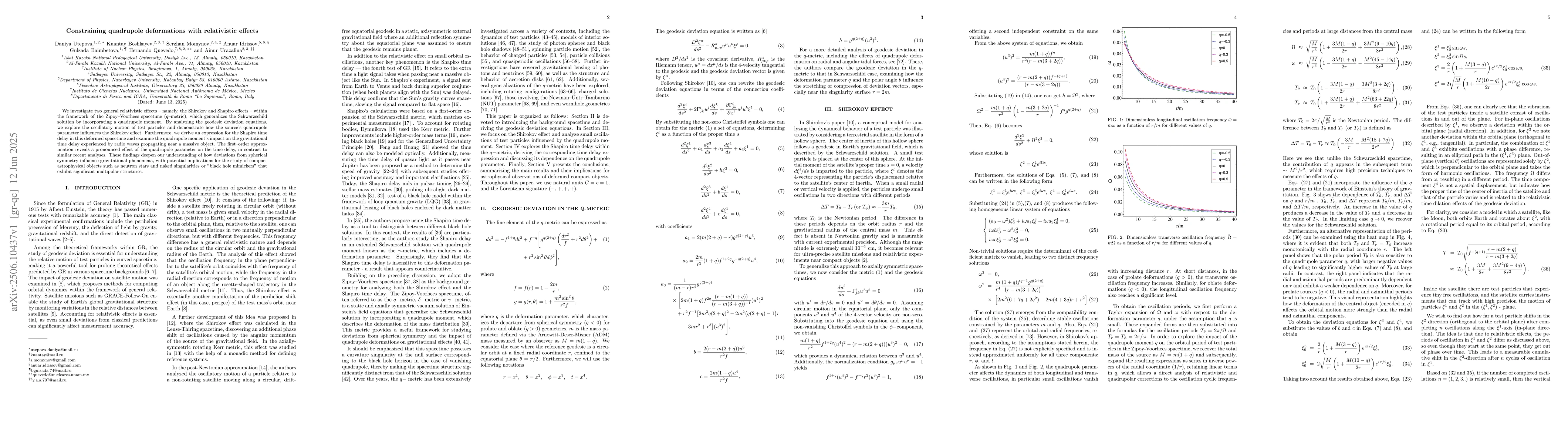 Thumbnail for Constraining quadrupole deformations with relativistic effects