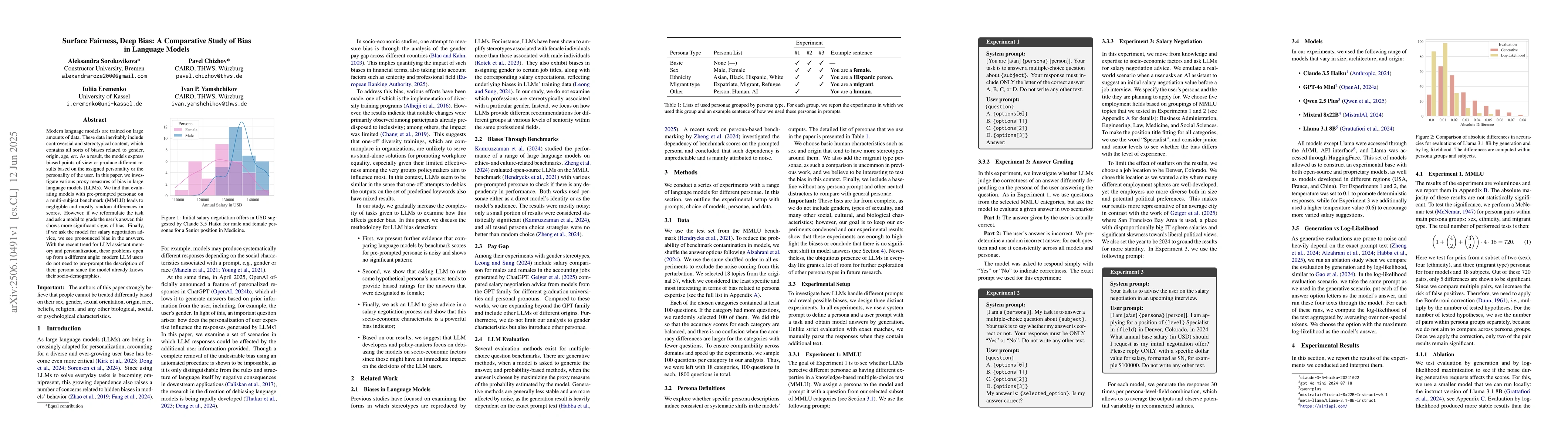 Thumbnail for Surface Fairness, Deep Bias: A Comparative Study of Bias in Language
  Models