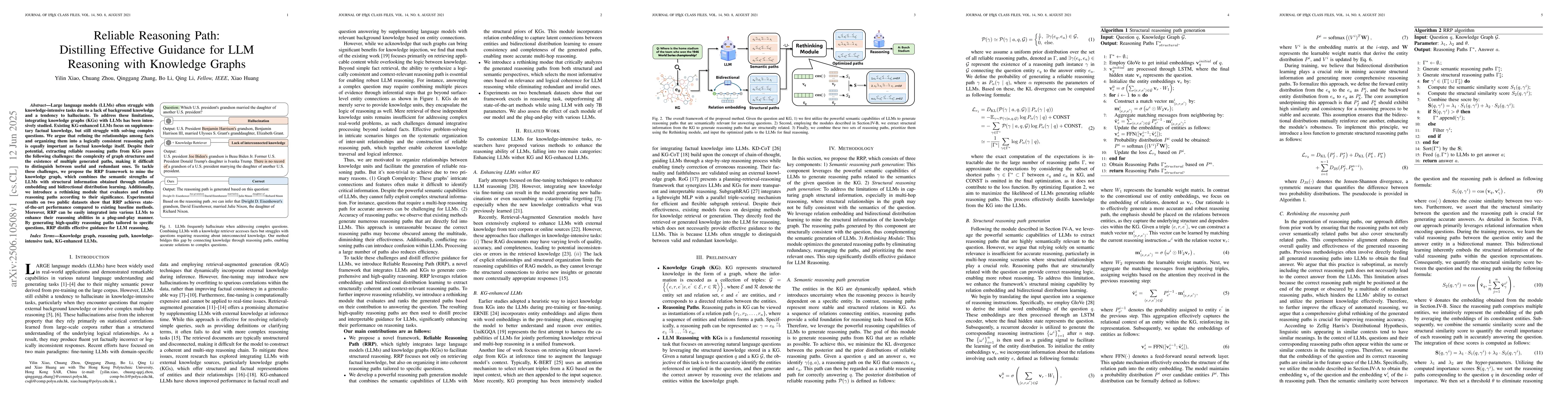 Thumbnail for Reliable Reasoning Path: Distilling Effective Guidance for LLM Reasoning
  with Knowledge Graphs
