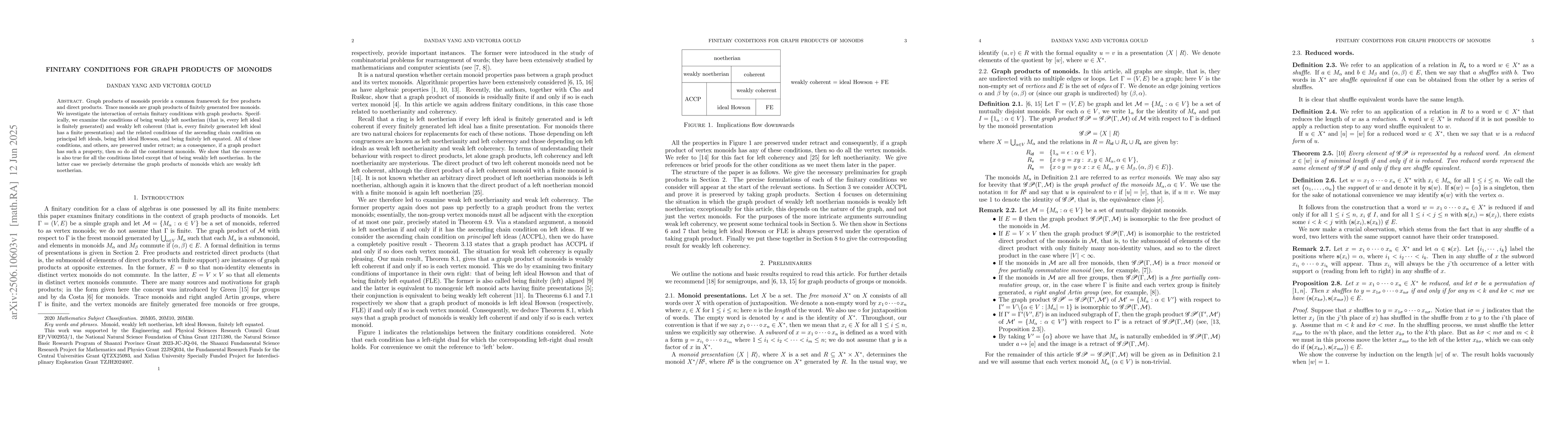 Thumbnail for Finitary conditions for graph products of monoids