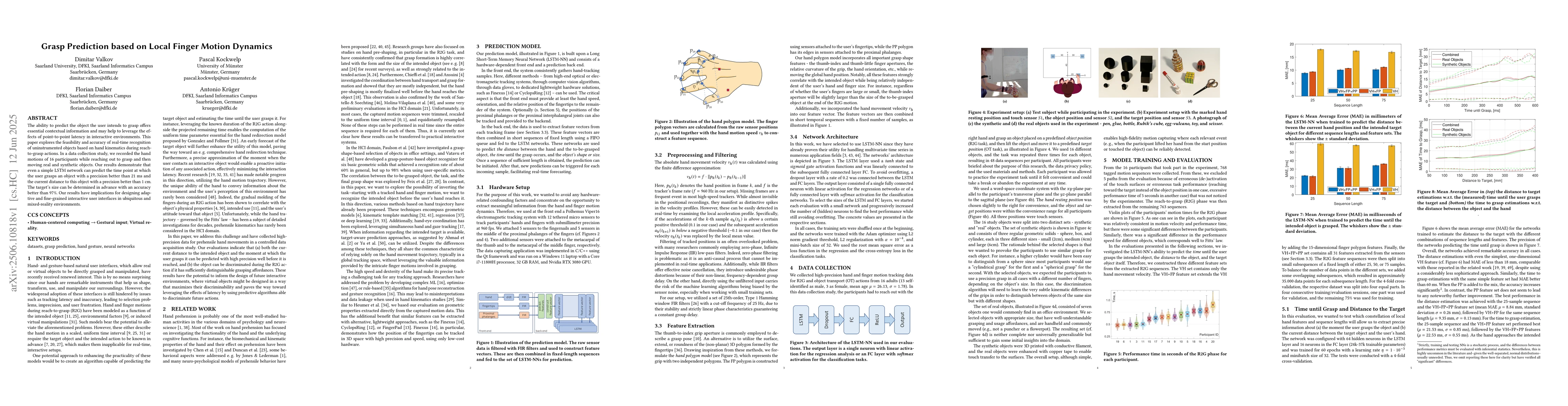 Thumbnail for Grasp Prediction based on Local Finger Motion Dynamics