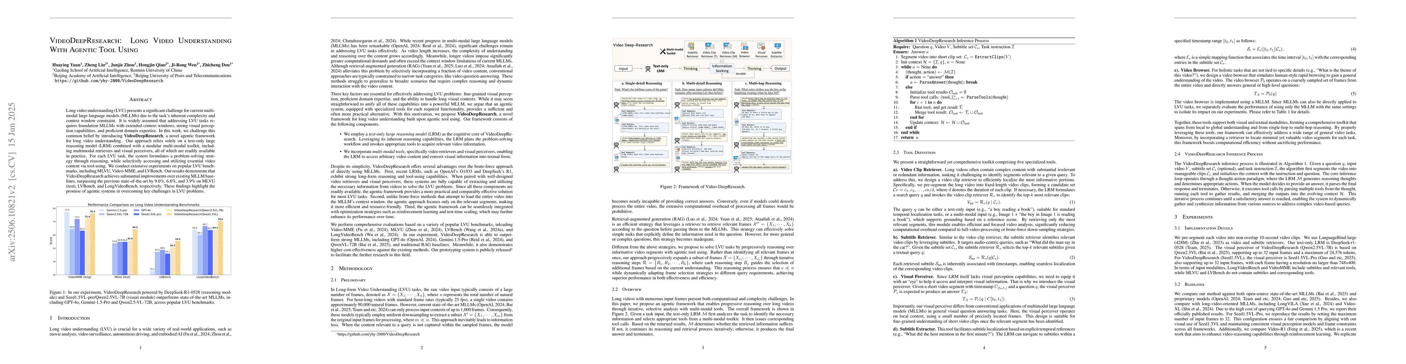 Thumbnail for VideoDeepResearch: Long Video Understanding With Agentic Tool Using