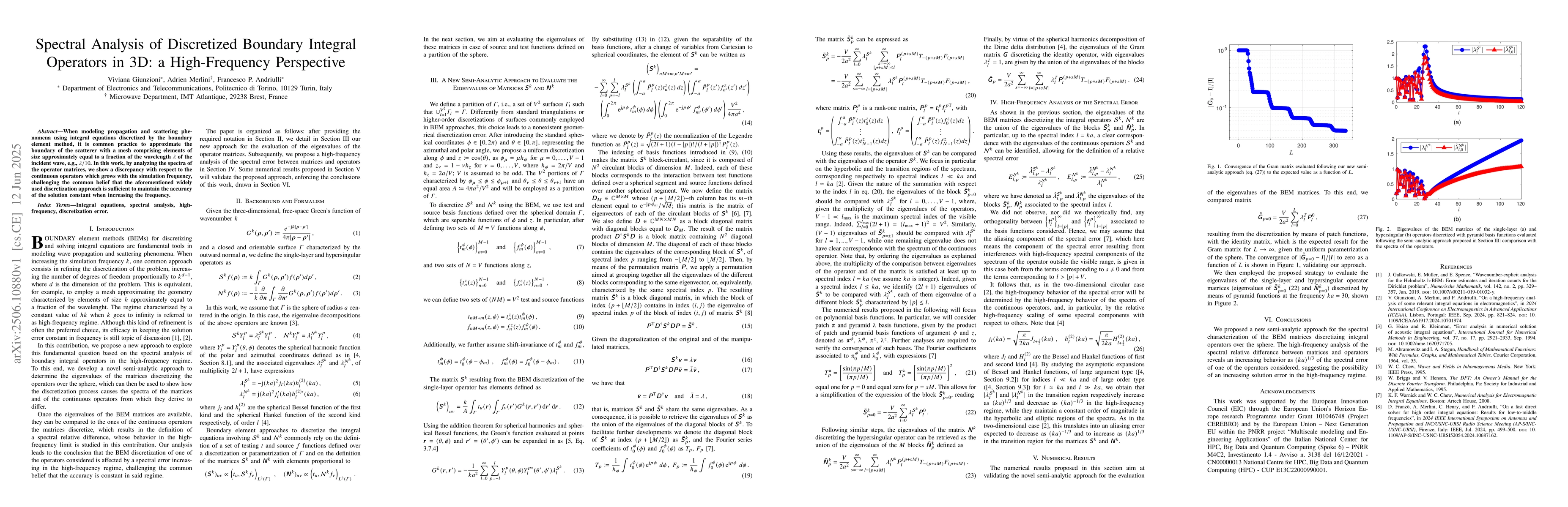 Thumbnail for Spectral Analysis of Discretized Boundary Integral Operators in 3D: a
  High-Frequency Perspective