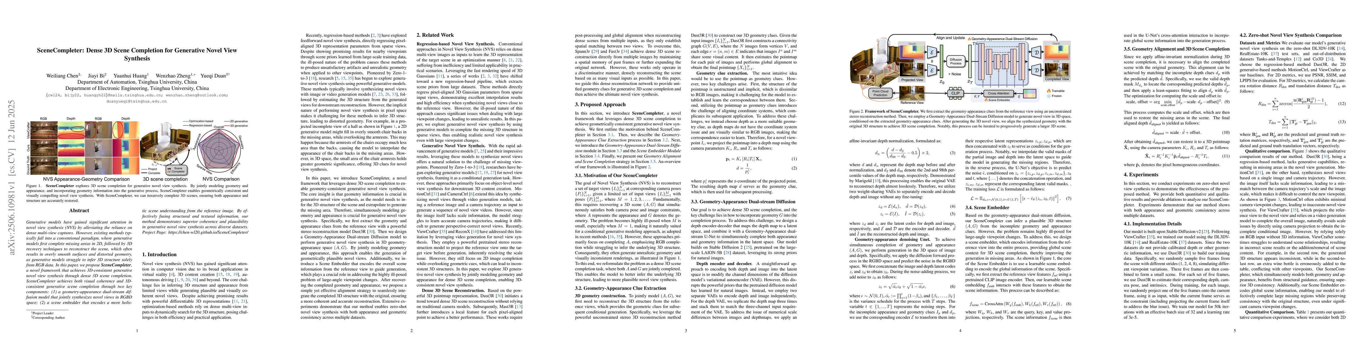 Thumbnail for SceneCompleter: Dense 3D Scene Completion for Generative Novel View
  Synthesis