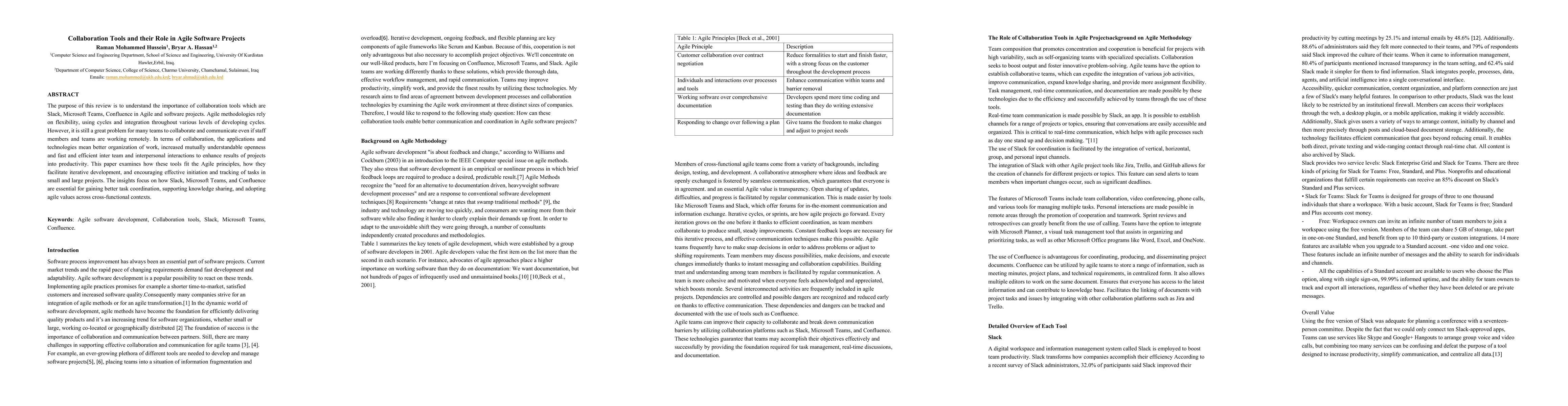 Thumbnail for Collaboration Tools and their Role in Agile Software Projects