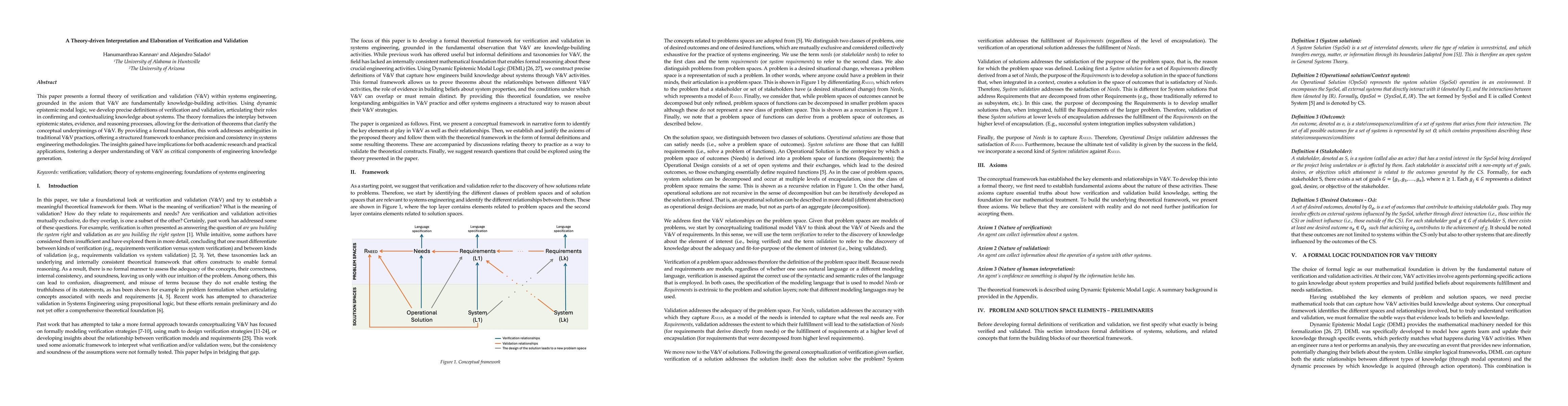 Thumbnail for A Theory-driven Interpretation and Elaboration of Verification and
  Validation