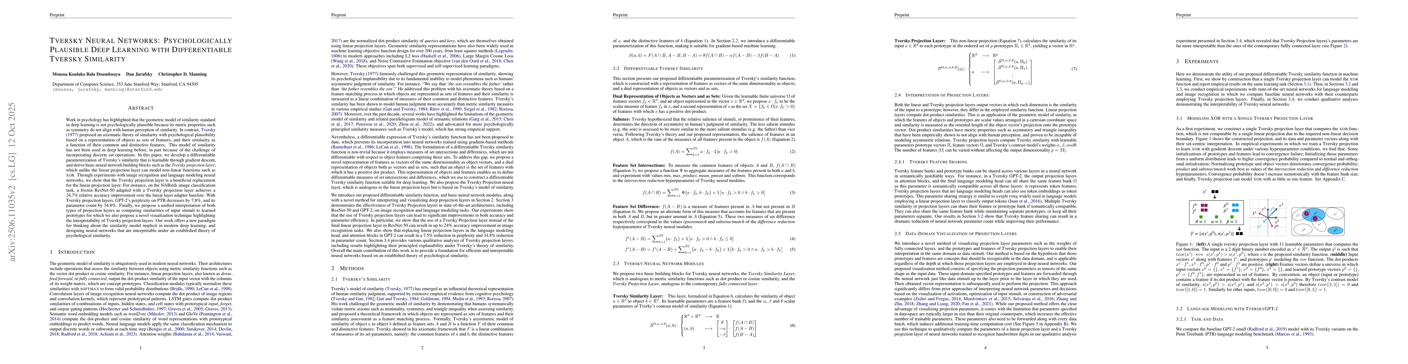 Thumbnail for Tversky Neural Networks: Psychologically Plausible Deep Learning with
  Differentiable Tversky Similarity