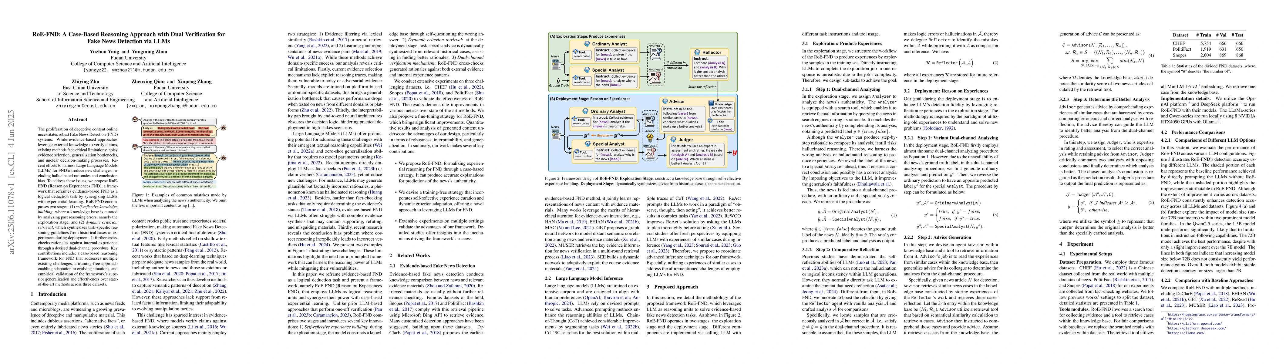 Thumbnail for RoE-FND: A Case-Based Reasoning Approach with Dual Verification for Fake
  News Detection via LLMs