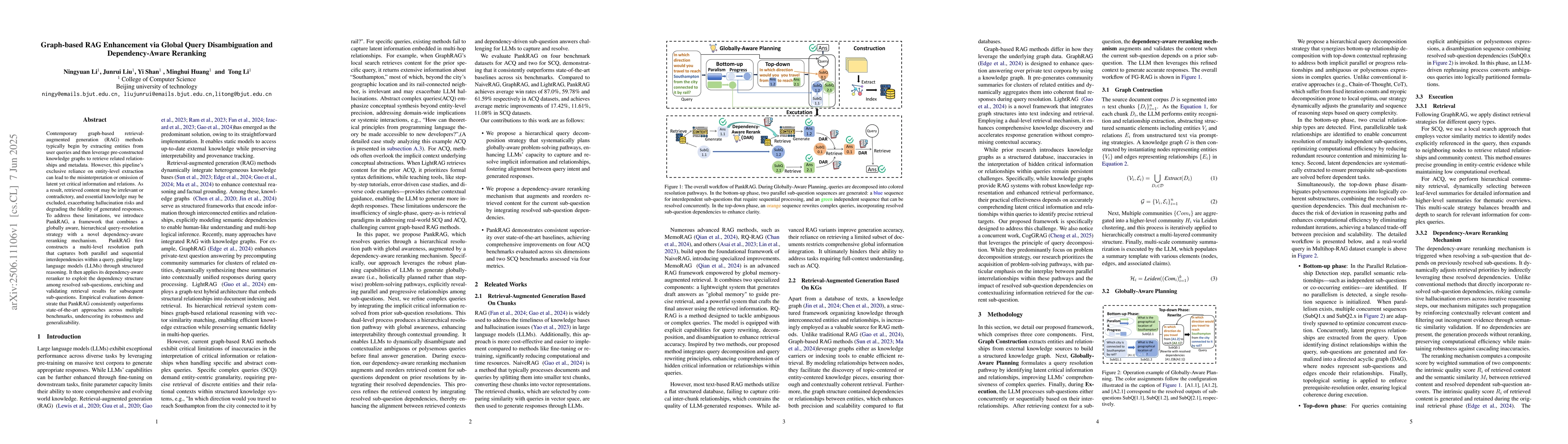Thumbnail for Graph-based RAG Enhancement via Global Query Disambiguation and
  Dependency-Aware Reranking