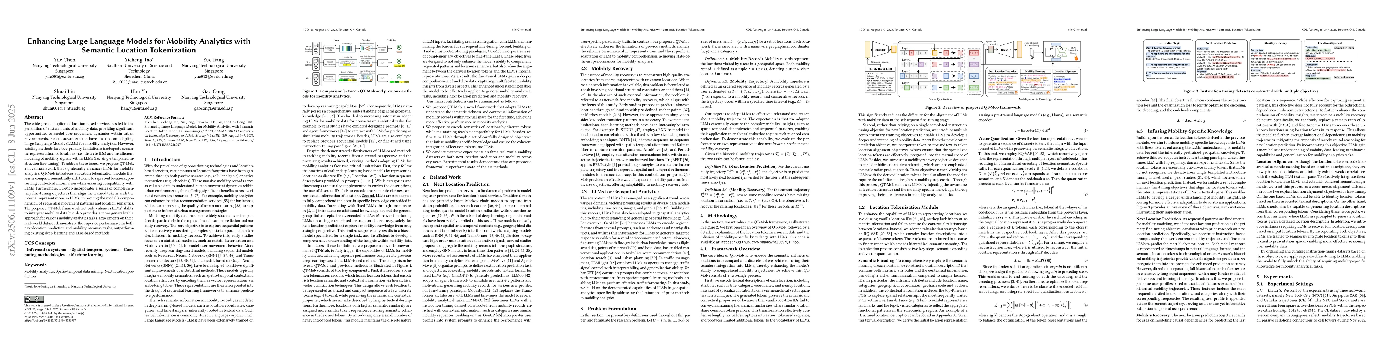 Thumbnail for Enhancing Large Language Models for Mobility Analytics with Semantic
  Location Tokenization