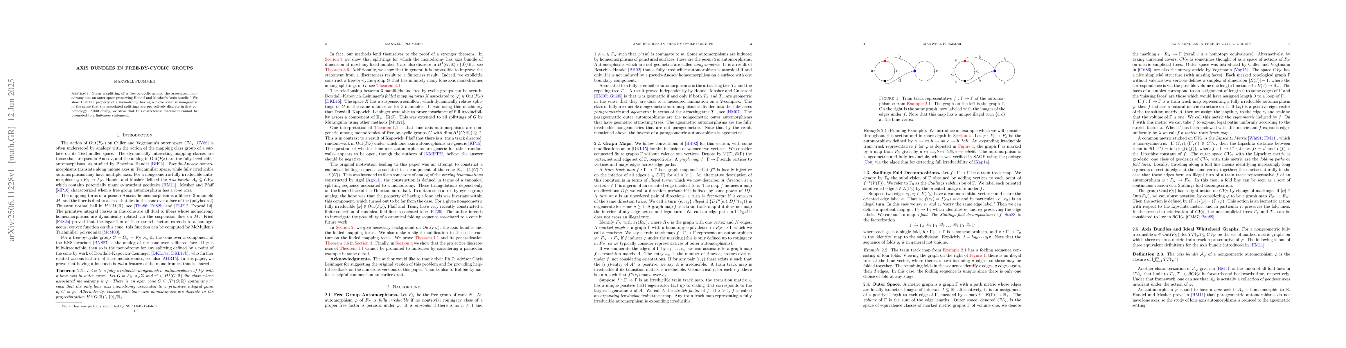 Thumbnail for Axis bundles in free-by-cyclic groups