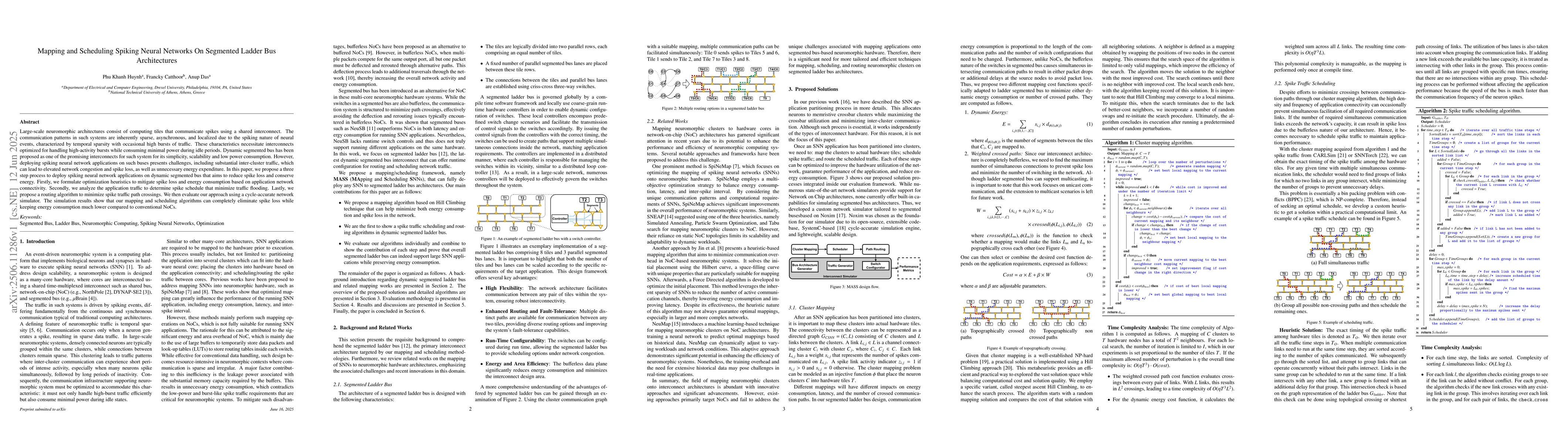 Thumbnail for Mapping and Scheduling Spiking Neural Networks On Segmented Ladder Bus
  Architectures