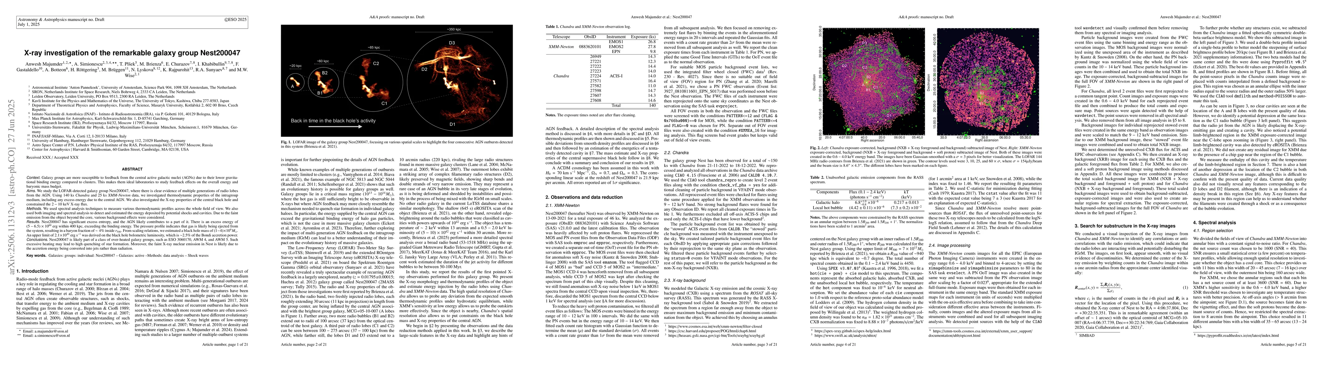 Thumbnail for X-ray investigation of the remarkable galaxy group Nest200047